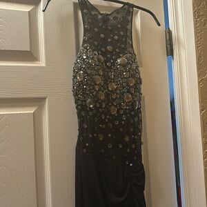 Jovani size 2 elegant black dress. Full length